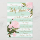 Search for mint and gold baby shower invitations Pink