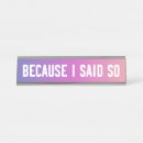 Search for quotes name plates Humour