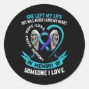 Search for teal ribbon stickers Prevention