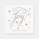 Search for joy of christmas napkins Silver