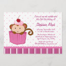 Search for monkey party invitations Girls
