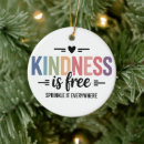 Search for kindness christmas tree decorations Typography
