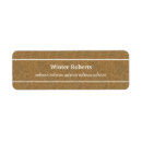 Search for wooden return address labels Simple