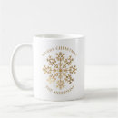 Search for gold snowflake coffee mugs Simple