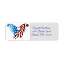 Search for national flag return address labels Eagle