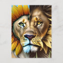 Search for protecting postcards Lion