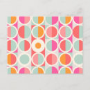 Search for retro circle postcards Pattern