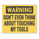 Search for touch bumper stickers Warning