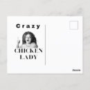 Search for crazy lady postcards Chicken