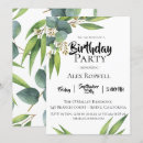 Search for foliage birthday invitations Summer