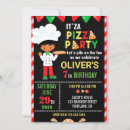 Search for pizza chef birthday invitations Pizza making party