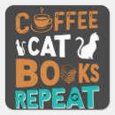Search for coffee and friends stickers Cat