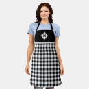 Search for diamond aprons Black and white