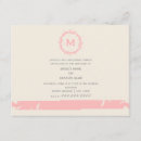 Search for monogram rehearsal dinner invitations Simple