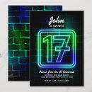 Search for 17th birthday invitations Neon