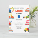 Search for transportation birthday invitations Second boy
