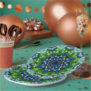 Search for mandala plates Blue
