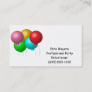 Search for balloon business cards Entertainment