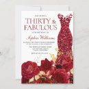 Search for womans female 30th birthday invitations Dress