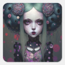 Search for cute goth girl stickers Creepy