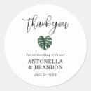 Search for monstera wedding stickers Leaf