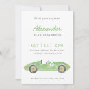 Search for vintage race car birthday invitations Racing