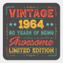 Search for made in 1964 stickers 60 years old