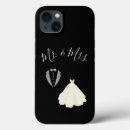 Search for bride and groom iphone cases Black and white