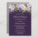 Search for spring sweet 16 invitations Purple
