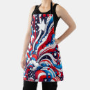Search for american independence day aprons Red white and blue