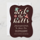Search for deck the halls invitations Typography