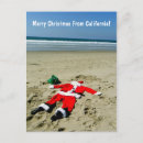 Search for beach santa claus cards California