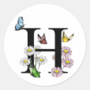 Search for letter h monogram stickers Floral