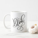 Search for script letter mugs Bride