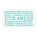 Search for positive affirmation words Attitude