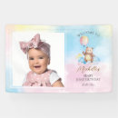 Search for teddy bear birthday banners Watercolor