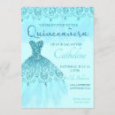 Search for teal quinceanera invitations Sparkle