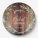 Search for rustic bridal shower plates Wood
