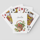 Search for strawberry playing cards Red strawberries