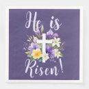 Search for he is risen napkins Bible