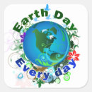 Search for earth day stickers green