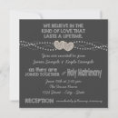 Search for two hearts wedding invitations Chalkboard