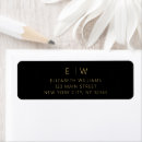 Search for elegant black and gold return address labels Basic