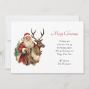 Search for vintage reindeer christmas cards Classic