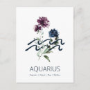 Search for aquarius zodiac sign postcards Astrological