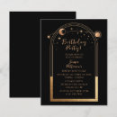Search for hundred invitations Black and gold