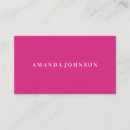 Search for fuchsia business cards Minimal