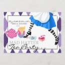 Search for mad hatter bridal shower invitations Blue