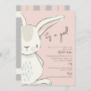 Search for rabbit baby girl shower invitations Pink