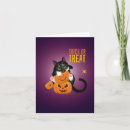 Search for cats halloween cards Illustration